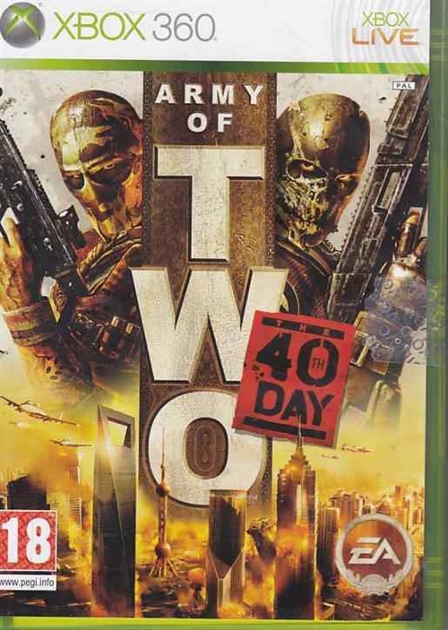 Army of Two the 40th Day - XBOX Live - XBOX 360 (B Grade) (Genbrug)